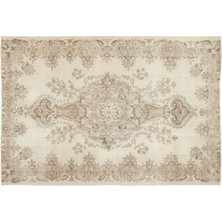 Apex Halı El Dokuması Vintage Yün-Pamuk Bej Halı 12018 188 x 277 cm