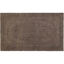 Apex Halı El Dokuması Vintage Yün-Pamuk Gri Halı 18970 163 x 268 cm