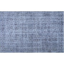 Apex Halı El Dokuması Vintage Yün-Pamuk Mavi Halı 27163 188 x 284 cm