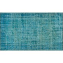 Apex Halı El Dokuması Vintage Yün-Pamuk Turkuaz Halı 29644 170 x 278 cm