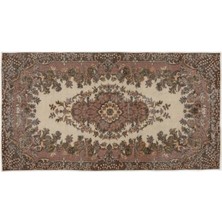 Apex Halı El Dokuması Vintage Yün-Pamuk Naturel Halı 7785 145 x 279 cm