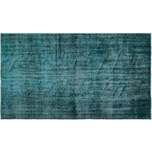 Apex Halı El Dokuması Vintage Yün-Pamuk Turkuaz Halı 18759 161 x 278 cm