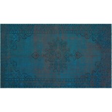 Apex Halı El Dokuması Vintage Yün-Pamuk Turkuaz Halı 27782 192 x 310 cm
