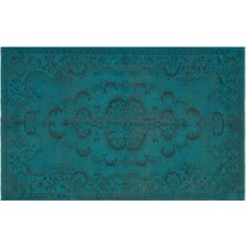 Apex Halı El Dokuması Vintage Yün-Pamuk Turkuaz Halı 31008 172 x 274 cm