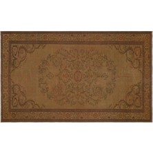 Apex Halı El Dokuması Vintage Yün-Pamuk Kahve Halı 28422 151 x 251 cm