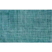 Apex Halı El Dokuması Vintage Yün-Pamuk Turkuaz Halı 31025 166 x 261 cm