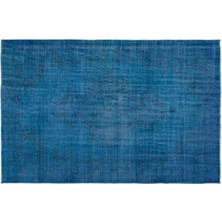 Apex Halı El Dokuması Vintage Yün-Pamuk Mavi Halı 23497 184 x 284 cm