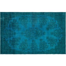 Apex Halı El Dokuması Vintage Yün-Pamuk Turkuaz Halı 23327 218 x 333 cm