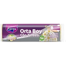 Büzgülü Çöp Torbası Limon Kokulu Orta Boy