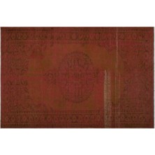 Apex Halı El Dokuması Vintage Yün-Pamuk Kahve Halı 23648 195 x 297 cm