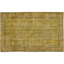 Apex Halı El Dokuması Vintage Yün-Pamuk Sarı Halı 14002 173 x 280 cm