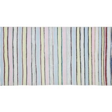 Apex Halı El Dokuması Vintage Yün-Pamuk Çizgili Çaput Halı 31961 164 x 310 cm