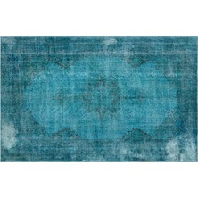 Apex Halı El Dokuması Vintage Yün-Pamuk Turkuaz Halı 27988 171 x 266 cm