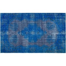 Apex Halı El Dokuması Vintage Yün-Pamuk Mavi Halı 19604 175 x 282 cm