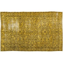 Apex Halı El Dokuması Vintage Yün-Pamuk Sarı Halı 10902 176 x 284 cm