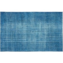 Apex Halı El Dokuması Vintage Yün-Pamuk Turkuaz Halı 10896 173 x 275 cm