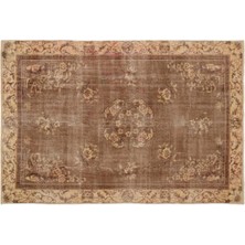 Apex Halı El Dokuması Vintage Yün-Pamuk Naturel Halı 17309 193 x 294 cm
