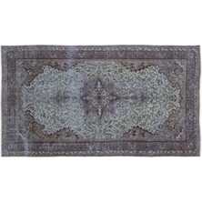 Apex Halı El Dokuması Vintage Yün-Pamuk Mavi Halı 13850 158 x 286 cm