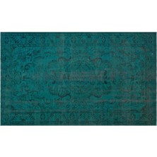 Apex Halı El Dokuması Vintage Yün-Pamuk Turkuaz Halı 24257 178 x 296 cm