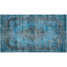 Apex Halı El Dokuması Vintage Yün-Pamuk Turkuaz Halı 9185 156 x 271 cm