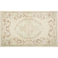 Apex Halı El Dokuması Vintage Yün-Pamuk Bej Halı 18966 180 x 283 cm