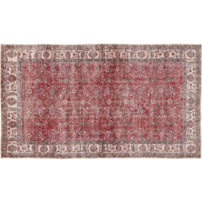 Apex Halı El Dokuması Vintage Yün-Pamuk Naturel Halı 16765 148 x 264 cm
