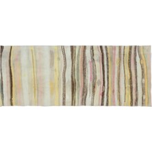 Apex Halı El Dokuması Vintage Yün Çizgili Çaput Halı 31688 107 x 265 cm