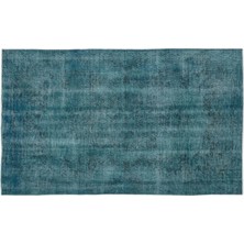 Apex Halı El Dokuması Vintage Yün-Pamuk Turkuaz Halı 14980 180 x 305 cm