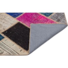 Apex Halı El Dokuması Patchwork Vintage Yün-Pamuk Multi Naturel Halı 22053 160 x 230 cm