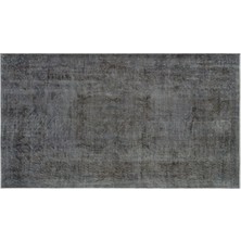 Apex Halı El Dokuması Vintage Yün-Pamuk Gri Halı 34350 161 x 277 cm