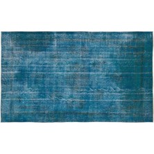 Apex Halı El Dokuması Vintage Yün-Pamuk Turkuaz Halı 16681 154 x 262 cm