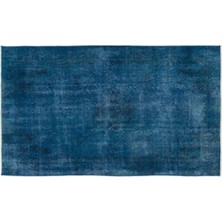 Apex Halı El Dokuması Vintage Yün-Pamuk Turkuaz Halı 17667 116 x 197 cm