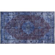 Apex Halı El Dokuması Vintage Yün-Pamuk Mavi Halı 13007 181 x 309 cm