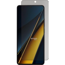 Odea Tr Xiaomi Poco X6 Pro Ile Uyumlu Hayalet Ekran Koruyucu, Yandan Görünmeyen Anti-Spy Gizlilik (Privacy) Koruması, 9h Temperli Nano Kırılmaz Esnek Cam, Parlama ve Parmak Izi Önleyici