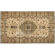 Apex Halı El Dokuması Vintage Yün-Pamuk Naturel Halı 17486 162 x 276 cm