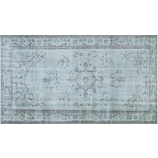 Apex Halı El Dokuması Vintage Yün-Pamuk Mavi Halı 28922 175 x 310 cm
