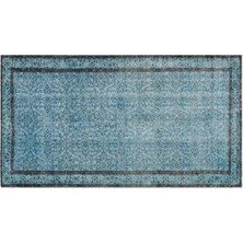 Apex Halı El Dokuması Vintage Yün-Pamuk Turkuaz Halı 29650 143 x 260 cm