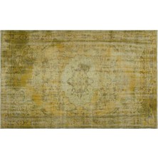 Apex Halı El Dokuması Vintage Yün-Pamuk Sarı Halı 27394 185 x 294 cm