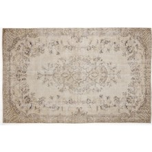 Apex Halı El Dokuması Vintage Yün-Pamuk Bej Halı 5836 187 x 297 cm
