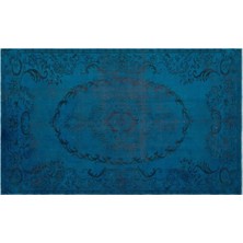 Apex Halı El Dokuması Vintage Yün-Pamuk Turkuaz Halı 27753 153 x 250 cm