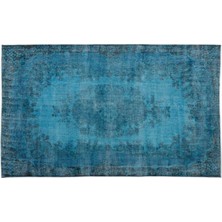 Apex Halı El Dokuması Vintage Yün-Pamuk Turkuaz Halı 15888 194 x 320 cm