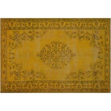 Apex Halı El Dokuması Vintage Yün-Pamuk Sarı Halı 28610 196 x 294 cm