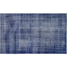 Apex Halı El Dokuması Vintage Yün-Pamuk Mavi Halı 18492 162 x 270 cm