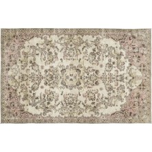 Apex Halı El Dokuması Vintage Yün-Pamuk Bej Halı 10810 172 x 277 cm