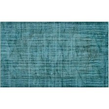 Apex Halı El Dokuması Vintage Yün-Pamuk Turkuaz Halı 25827 170 x 283 cm