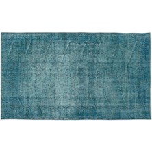 Apex Halı El Dokuması Vintage Yün-Pamuk Turkuaz Halı 14563 118 x 208 cm