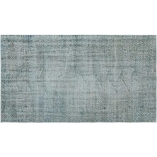 Apex Halı El Dokuması Vintage Yün-Pamuk Mavi Halı 18680 147 x 262 cm