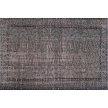Apex Halı El Dokuması Vintage Yün-Pamuk Gri Halı 27373 190 x 277 cm