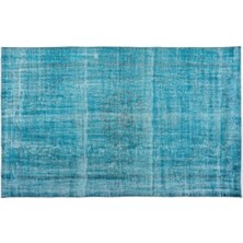 Apex Halı El Dokuması Vintage Yün-Pamuk Turkuaz Halı 15901 183 x 292 cm