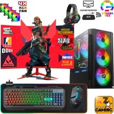 Zeiron Ironhide X50 Ryzen 5 5500 16GB Ram 512GB M.2 SSD RTX 3050 6GB 24" 100Hz Oyuncu Masaüstü Bilgisayar